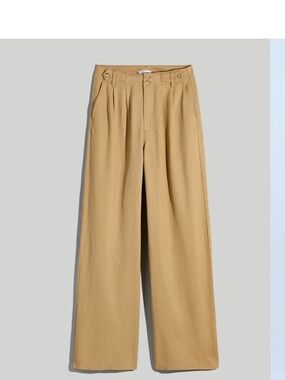 Madewell The Harlow Wide Khaki Wide-Leg Pants Size 2 NWOT
